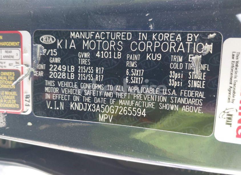 Photo 9 of 2016 Kia Soul ! (VIN KNDJX3A50G7265594)