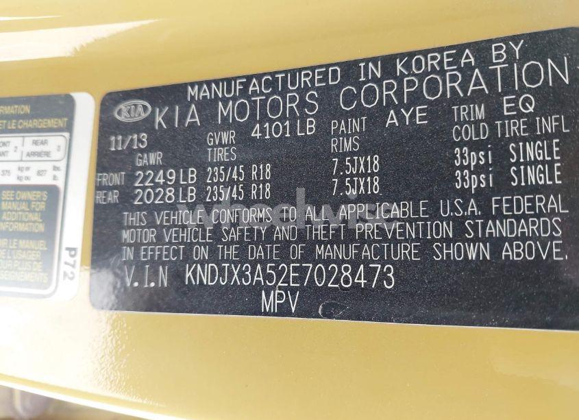 Photo 9 of 2014 Kia Soul ! (VIN KNDJX3A52E7028473)