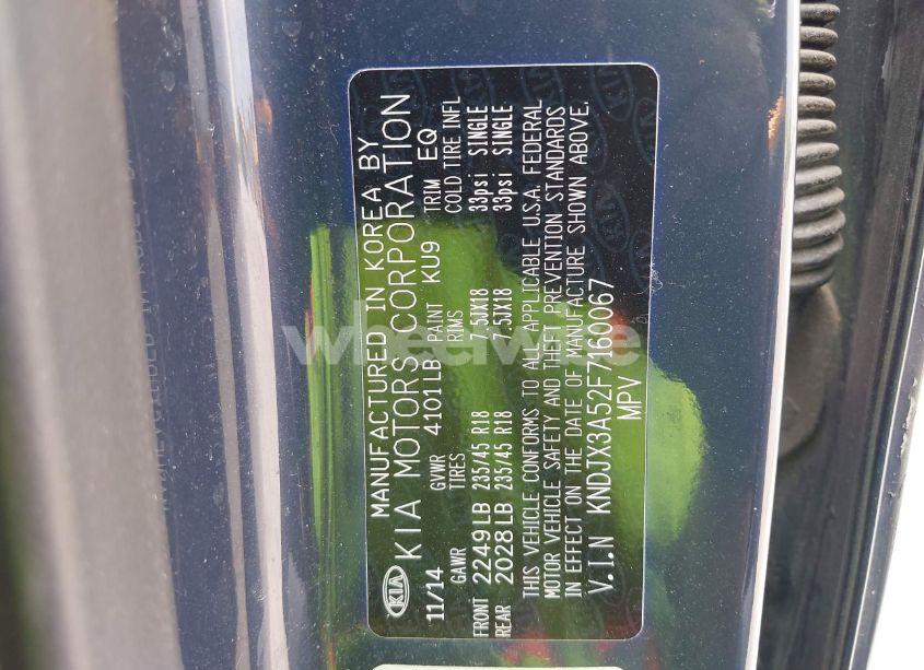 Photo 9 of 2015 Kia Soul ! (VIN KNDJX3A52F7160067)