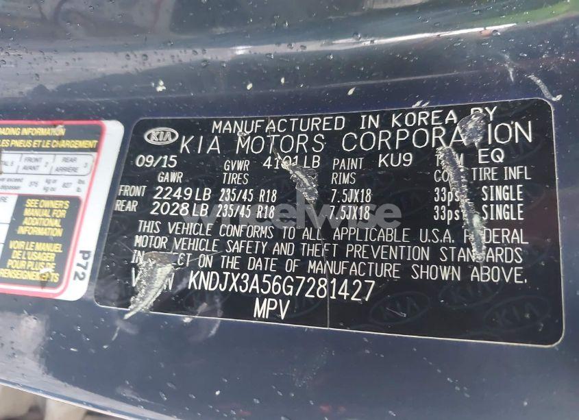 Photo 9 of 2016 Kia Soul ! (VIN KNDJX3A56G7281427)