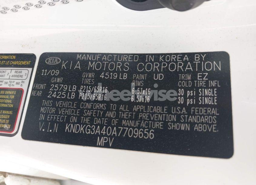 Photo 9 of 2010 Kia Sportage LX (VIN KNDKG3A40A7709656)