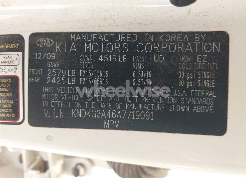 Photo 9 of 2010 Kia Sportage LX (VIN KNDKG3A46A7719091)