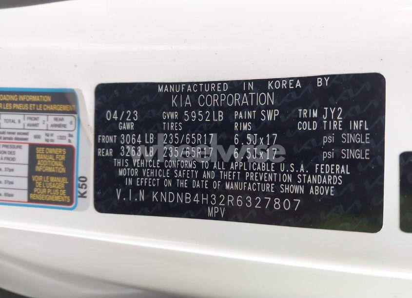 Photo 9 of 2024 Kia Carnival MPV LX SEAT PACKAGE (VIN KNDNB4H32R6327807)