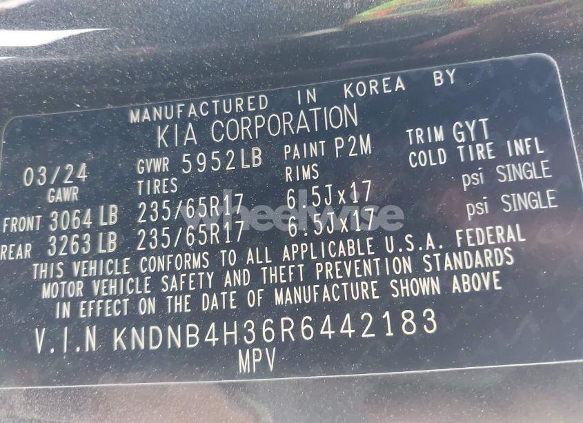 Photo 9 of 2024 Kia Carnival MPV LX SEAT PACKAGE (VIN KNDNB4H36R6442183)