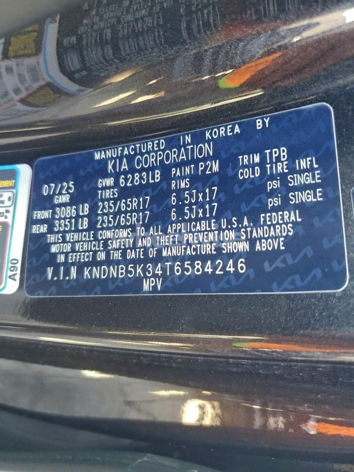 Photo 13 of 2026 KIA CARNIVAL LX (VIN KNDNB5K34T6584246)