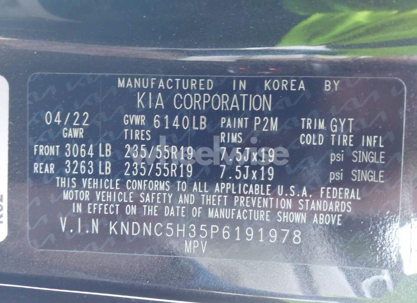 Photo 9 of 2023 Kia Carnival MPV EX (VIN KNDNC5H35P6191978)
