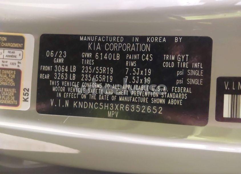 Photo 9 of 2024 Kia Carnival MPV EX (VIN KNDNC5H3XR6352652)