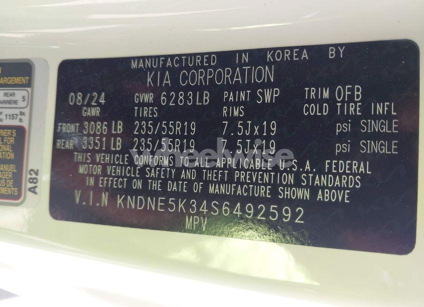 Photo 9 of 2025 Kia Carnival MPV SX PRESTIGE (VIN KNDNE5K34S6492592)