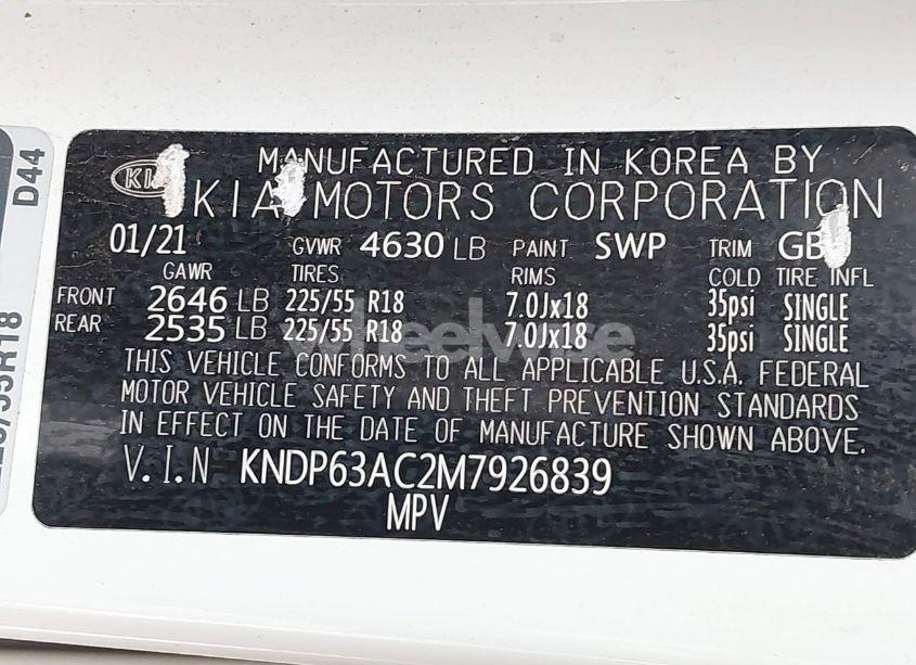 Photo 9 of 2021 Kia Sportage S (VIN KNDP63AC2M7926839)
