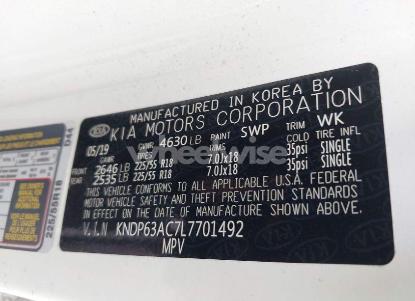 Photo 9 of 2020 Kia Sportage S (VIN KNDP63AC7L7701492)