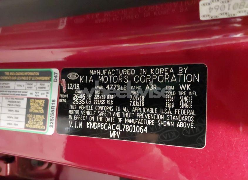 Photo 9 of 2020 Kia Sportage S (VIN KNDP6CAC4L7801064)