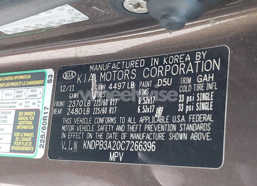 Photo 9 of 2012 Kia Sportage LX (VIN KNDPB3A20C7266396)