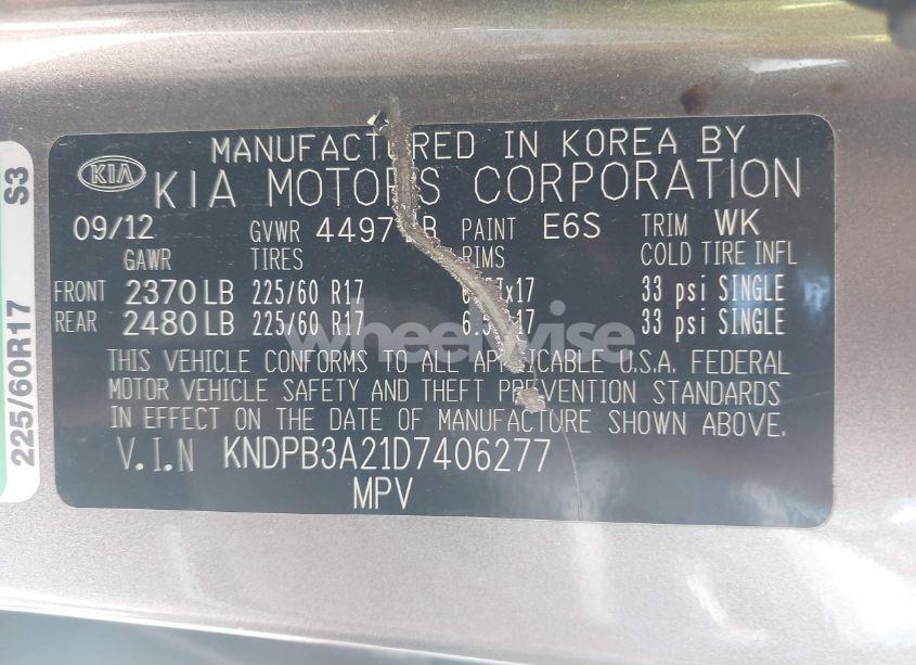 Photo 9 of 2013 Kia Sportage LX (VIN KNDPB3A21D7406277)