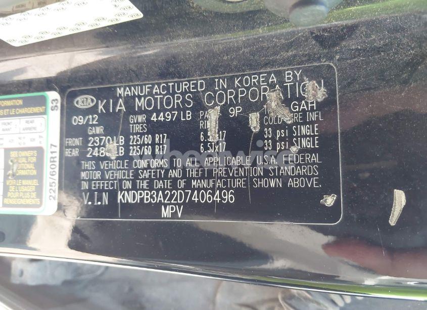 Photo 9 of 2013 Kia Sportage LX (VIN KNDPB3A22D7406496)