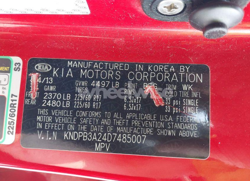 Photo 9 of 2013 Kia Sportage LX (VIN KNDPB3A24D7485007)