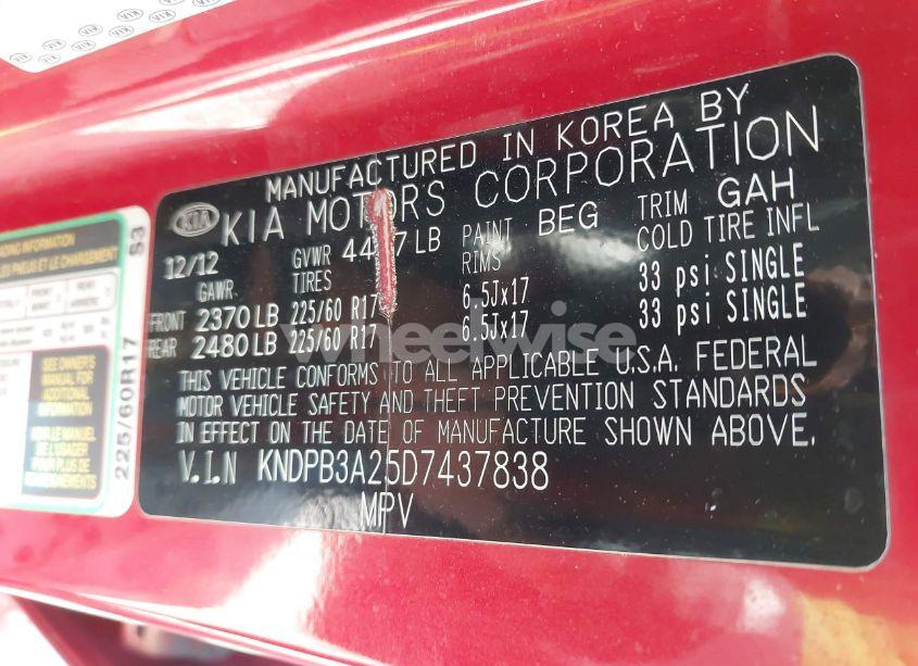 Photo 9 of 2013 Kia Sportage LX (VIN KNDPB3A25D7437838)