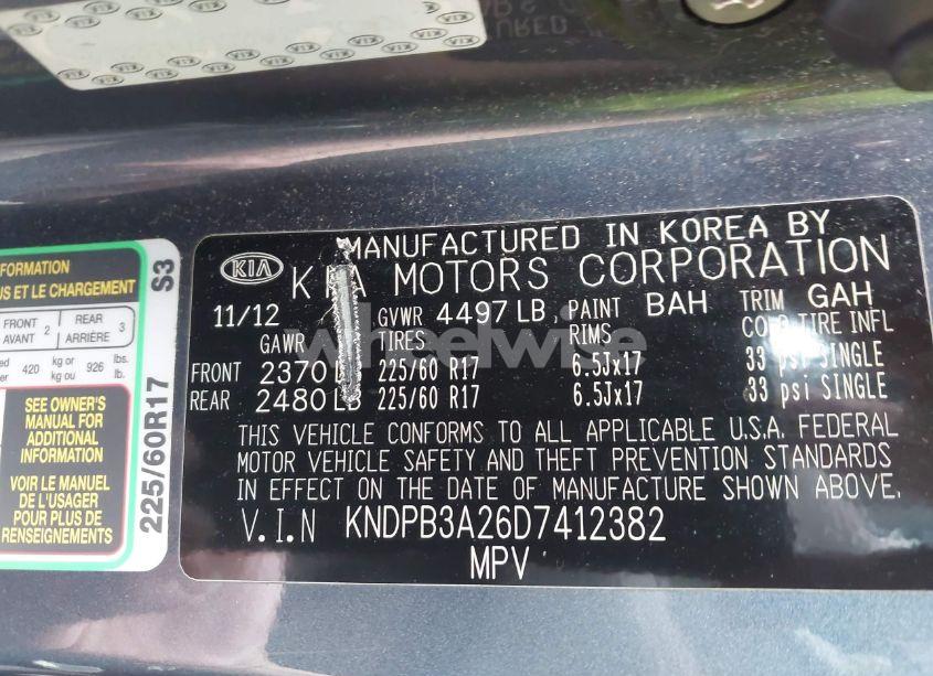 Photo 9 of 2013 Kia Sportage LX (VIN KNDPB3A26D7412382)