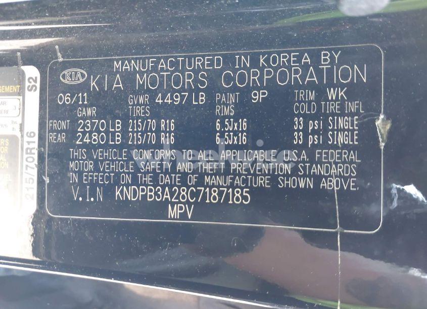 Photo 9 of 2012 Kia Sportage LX (VIN KNDPB3A28C7187185)