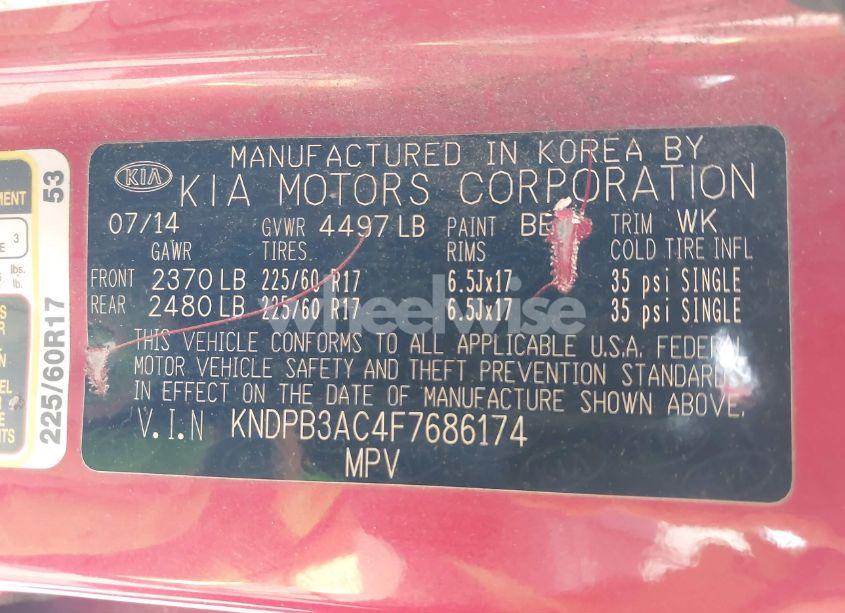 Photo 9 of 2015 Kia Sportage LX (VIN KNDPB3AC4F7686174)