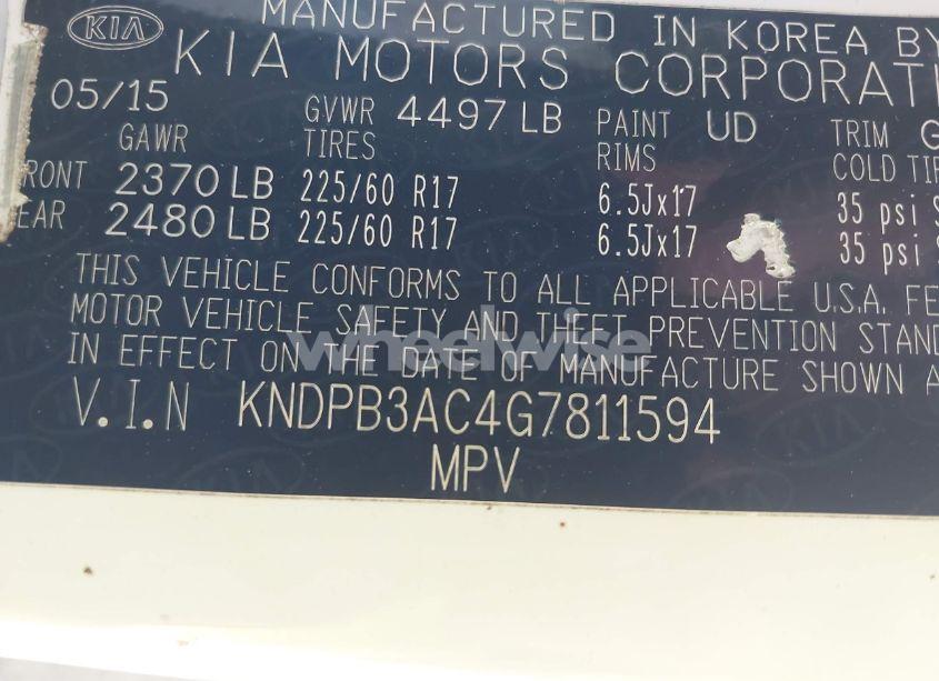 Photo 9 of 2016 Kia Sportage LX (VIN KNDPB3AC4G7811594)