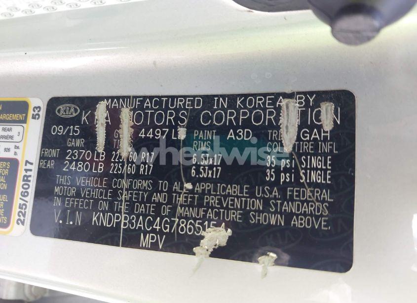 Photo 9 of 2016 Kia Sportage LX (VIN KNDPB3AC4G7865154)