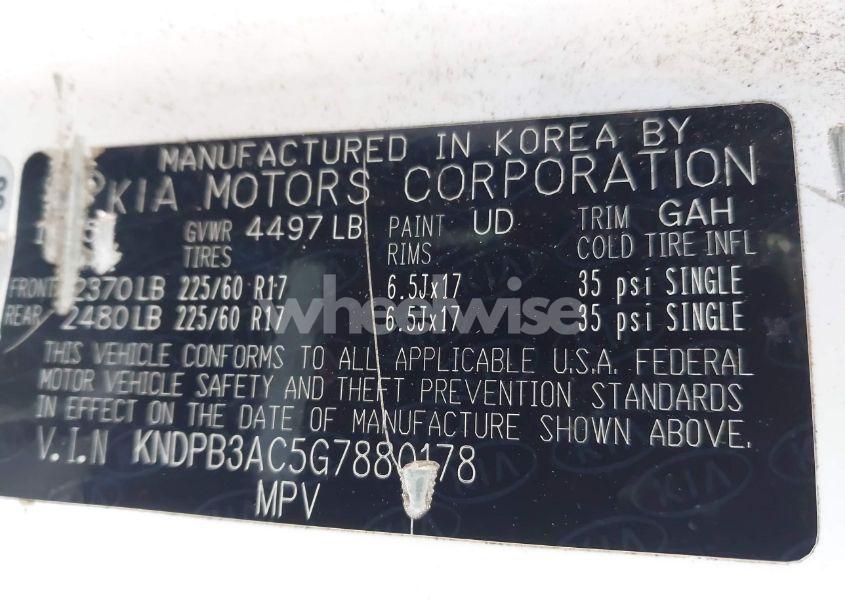 Photo 9 of 2016 Kia Sportage LX (VIN KNDPB3AC5G7880178)