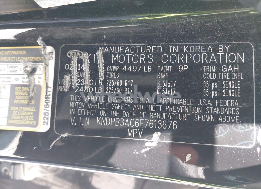 Photo 9 of 2014 Kia Sportage LX (VIN KNDPB3AC6E7613676)