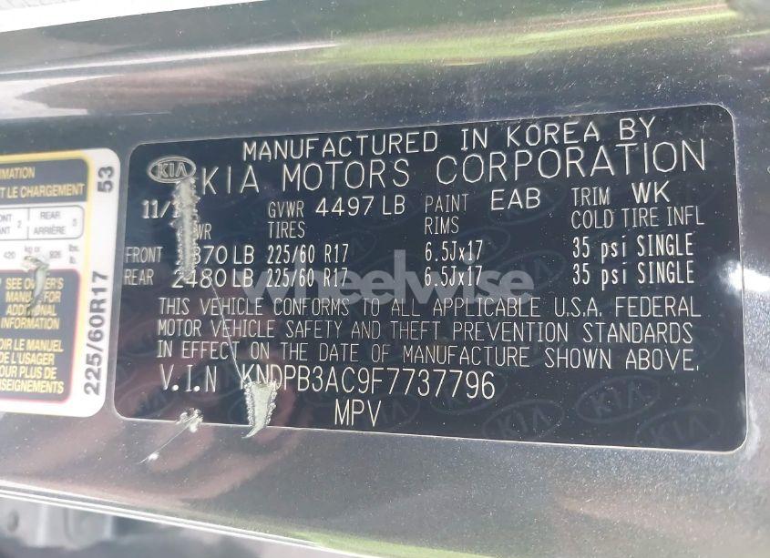 Photo 9 of 2015 Kia Sportage LX (VIN KNDPB3AC9F7737796)