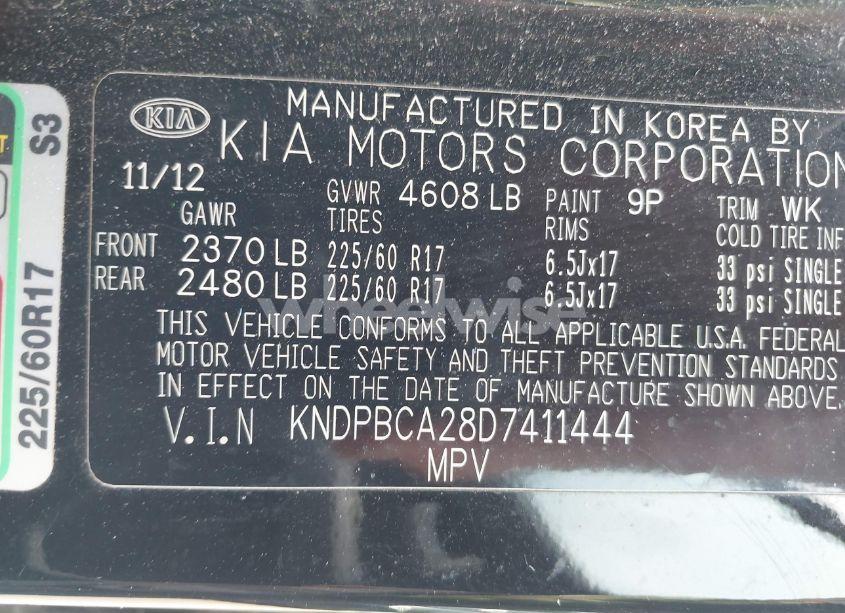 Photo 9 of 2013 Kia Sportage LX (VIN KNDPBCA28D7411444)