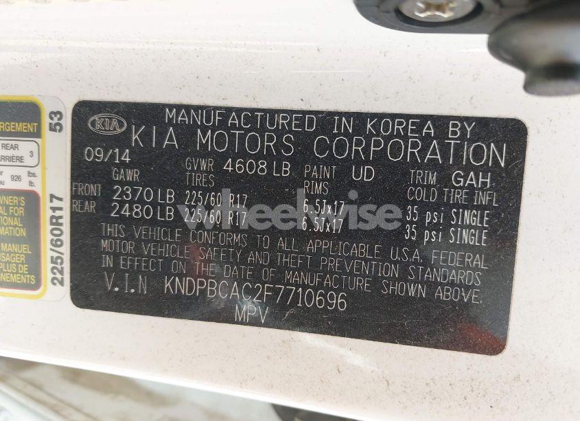 Photo 9 of 2015 Kia Sportage LX (VIN KNDPBCAC2F7710696)