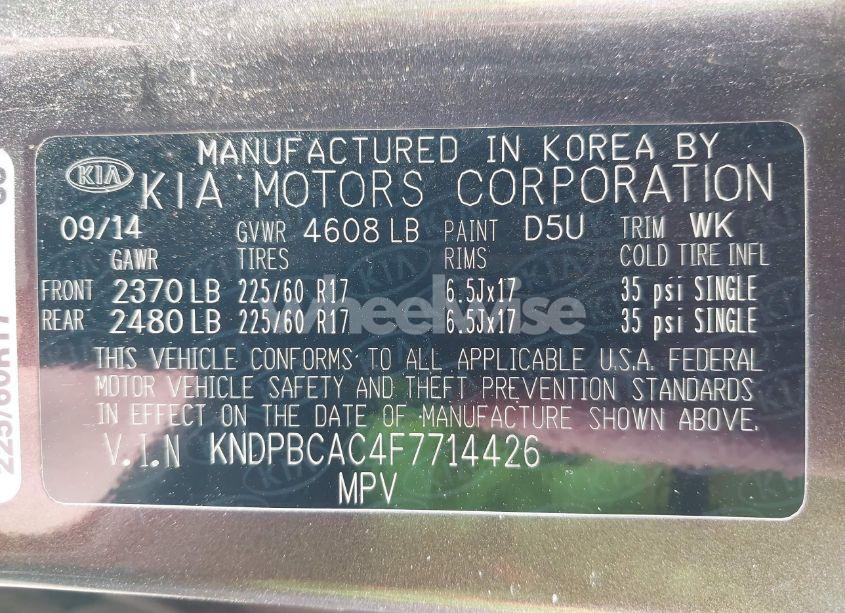 Photo 9 of 2015 Kia Sportage LX (VIN KNDPBCAC4F7714426)