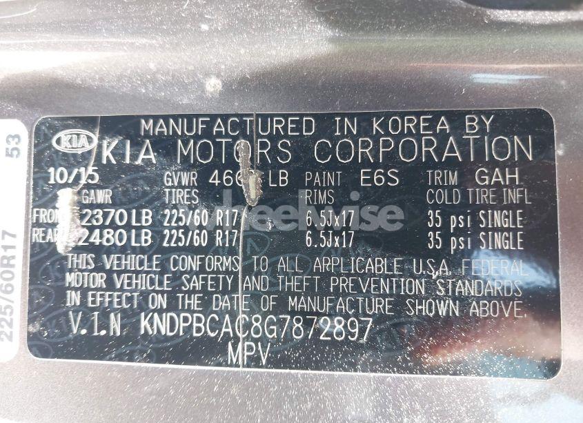 Photo 9 of 2016 Kia Sportage LX (VIN KNDPBCAC8G7872897)