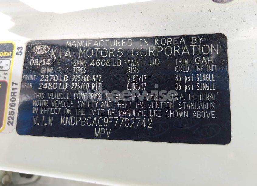 Photo 9 of 2015 Kia Sportage LX (VIN KNDPBCAC9F7702742)