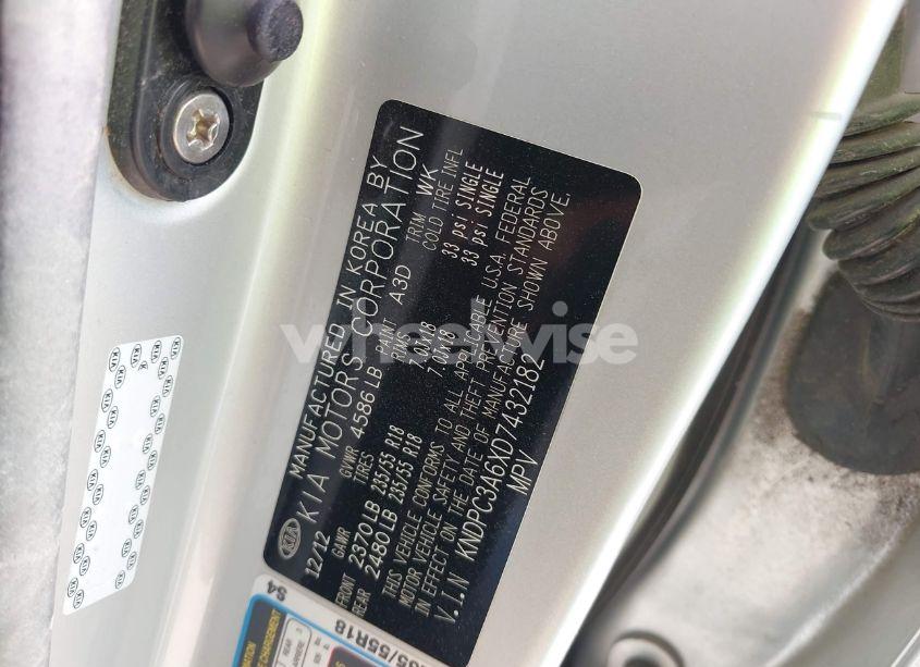 Photo 9 of 2013 Kia Sportage SX (VIN KNDPC3A6XD7432182)