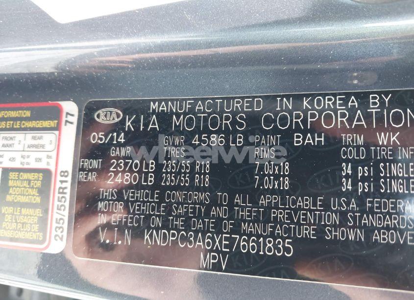 Photo 9 of 2014 Kia Sportage SX (VIN KNDPC3A6XE7661835)
