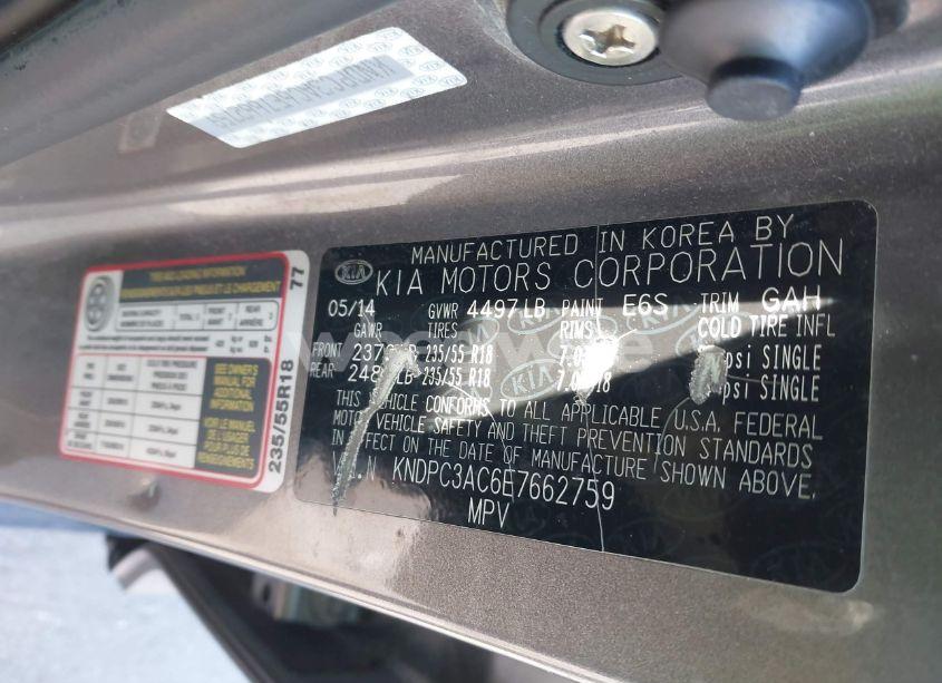 Photo 9 of 2014 Kia Sportage EX (VIN KNDPC3AC6E7662759)