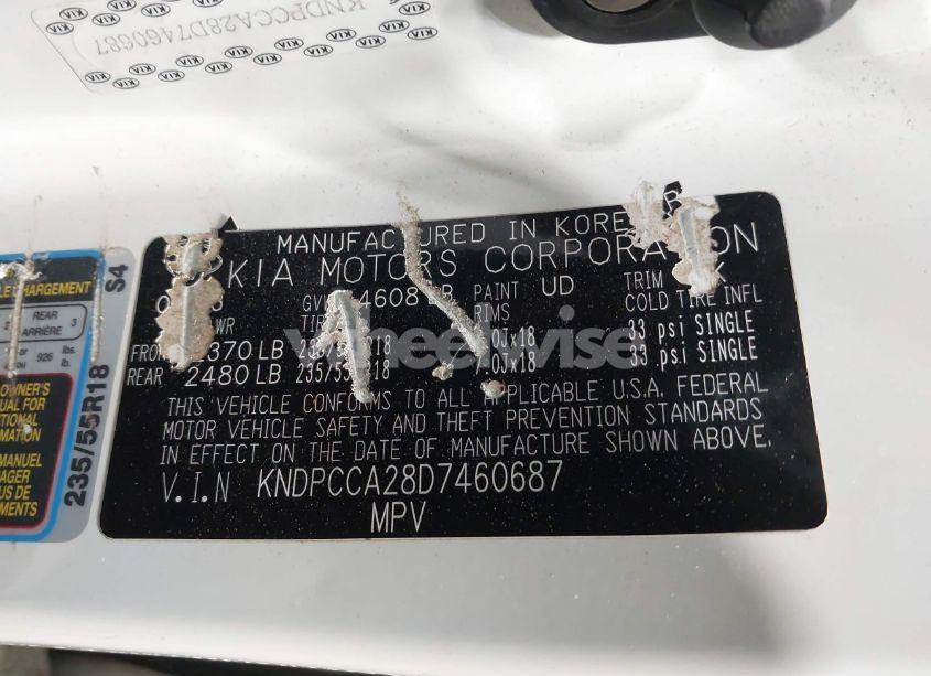 Photo 9 of 2013 Kia Sportage EX (VIN KNDPCCA28D7460687)