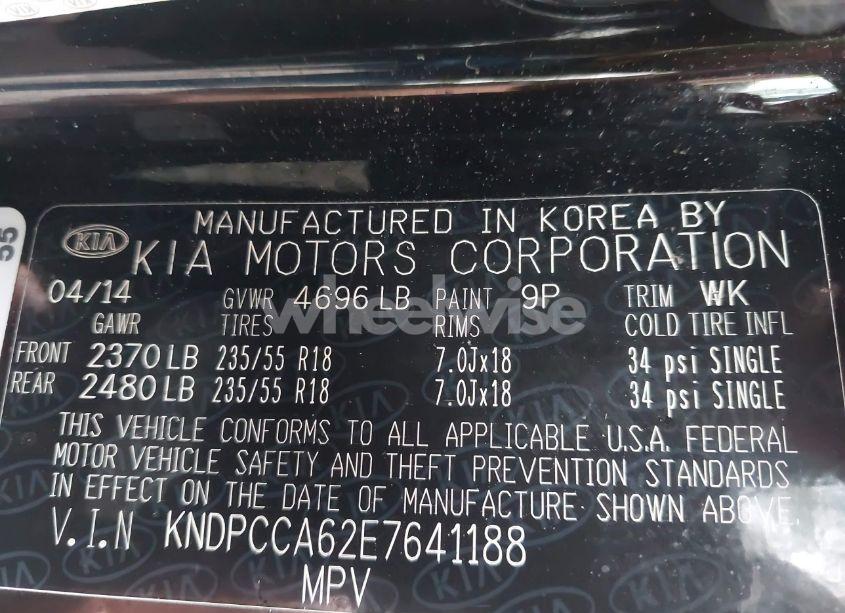 Photo 9 of 2014 Kia Sportage SX (VIN KNDPCCA62E7641188)