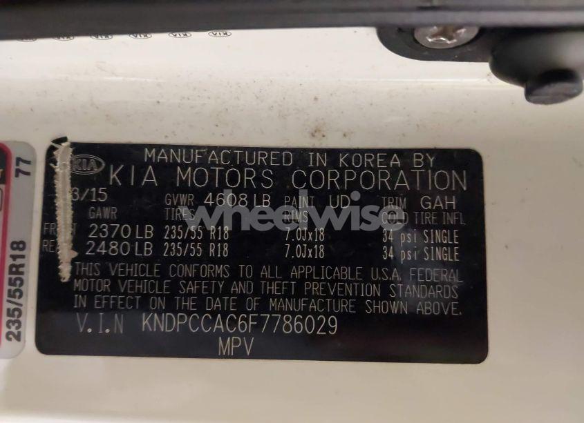 Photo 9 of 2015 Kia Sportage EX (VIN KNDPCCAC6F7786029)