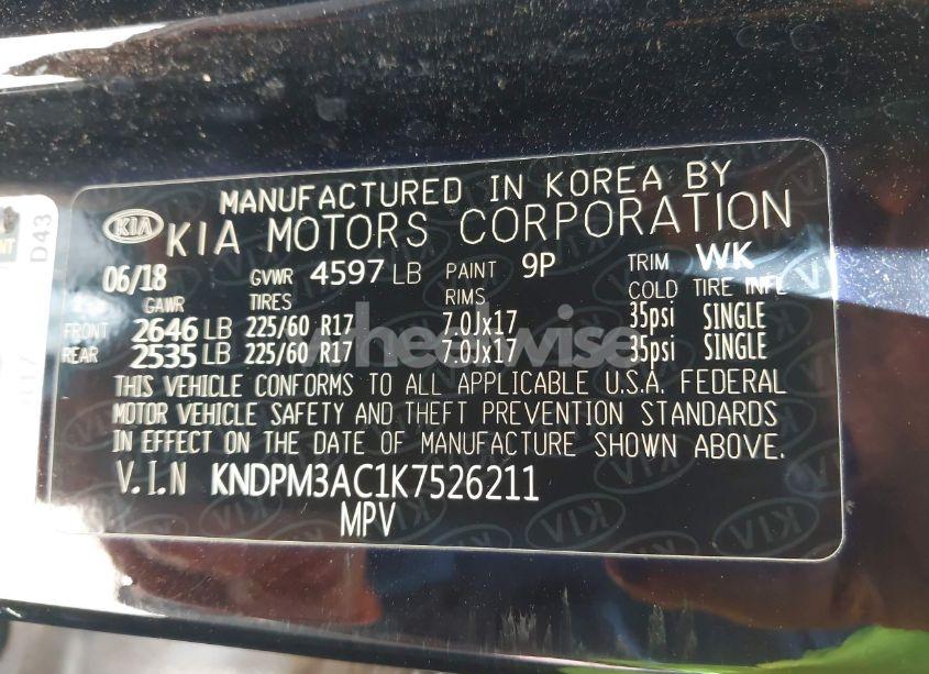 Photo 9 of 2019 Kia Sportage LX (VIN KNDPM3AC1K7526211)