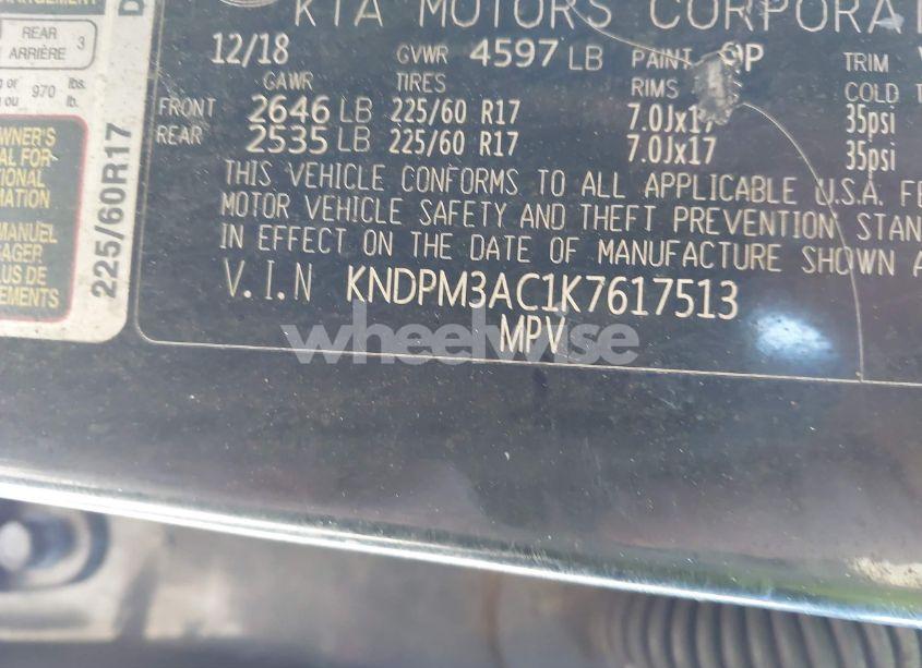 Photo 9 of 2019 Kia Sportage LX (VIN KNDPM3AC1K7617513)