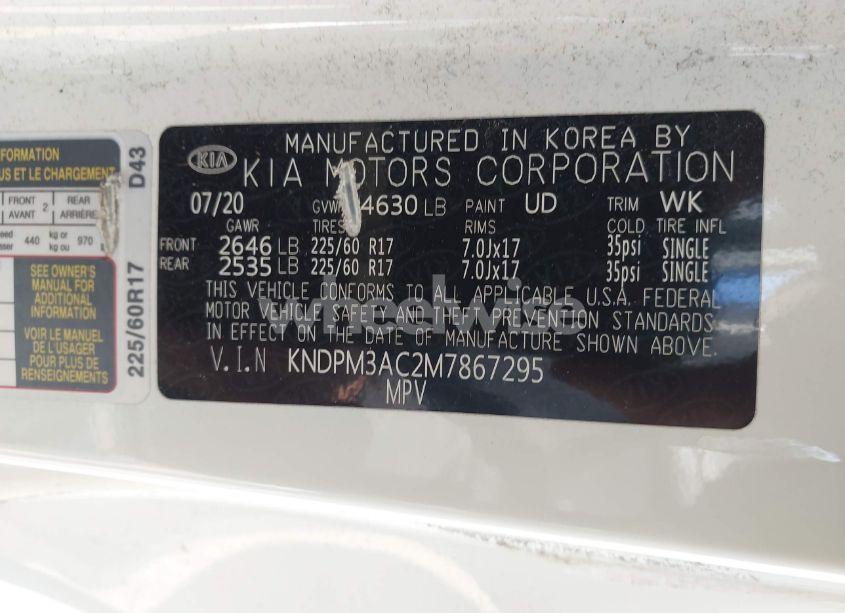 Photo 9 of 2021 Kia Sportage LX (VIN KNDPM3AC2M7867295)