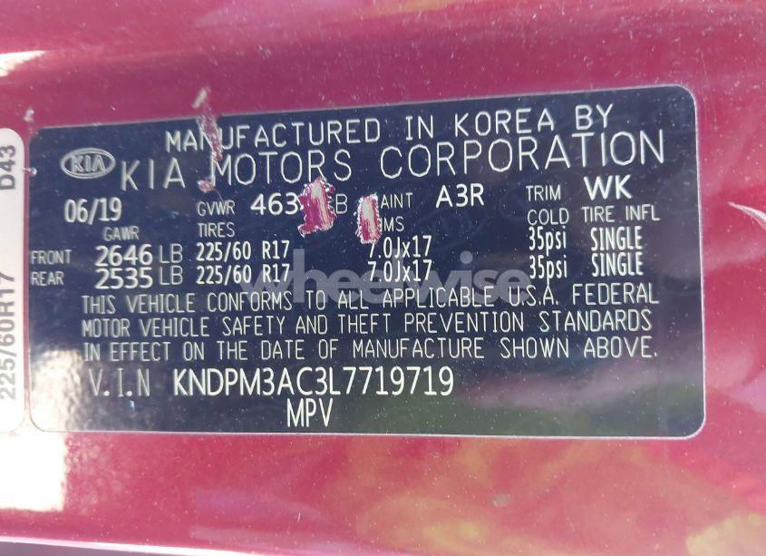 Photo 9 of 2020 Kia Sportage LX (VIN KNDPM3AC3L7719719)