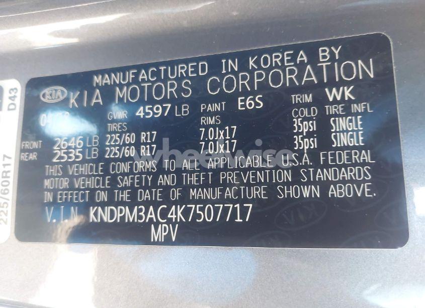 Photo 9 of 2019 Kia Sportage LX (VIN KNDPM3AC4K7507717)