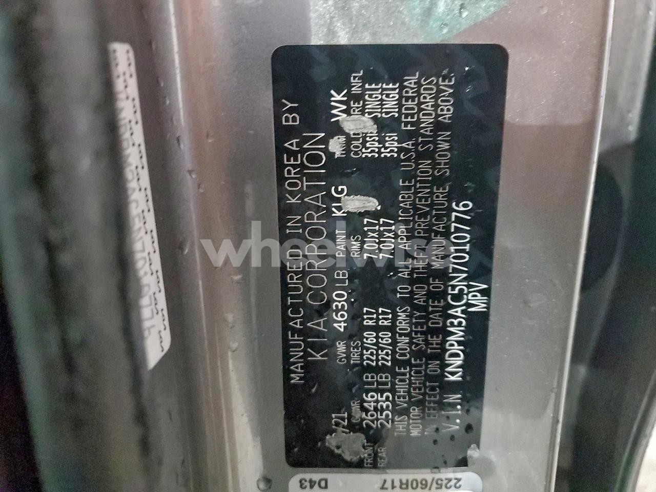 Photo 14 of 2022 KIA SPORTAGE LX (VIN KNDPM3AC5N7010776)