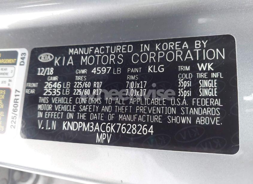 Photo 9 of 2019 Kia Sportage LX (VIN KNDPM3AC6K7628264)