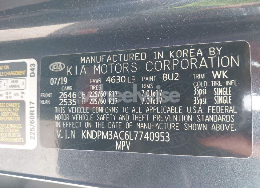 Photo 9 of 2020 Kia Sportage LX (VIN KNDPM3AC6L7740953)