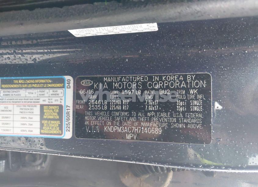 Photo 9 of 2017 Kia Sportage LX (VIN KNDPM3AC7H7140689)