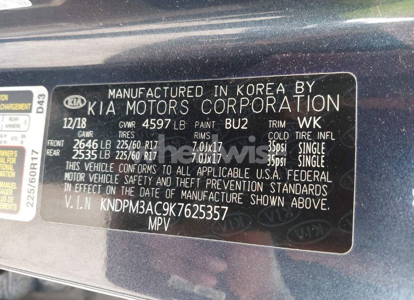 Photo 9 of 2019 Kia Sportage LX (VIN KNDPM3AC9K7625357)