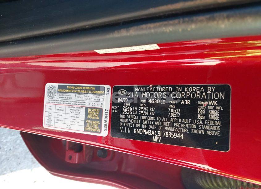 Photo 9 of 2020 Kia Sportage LX (VIN KNDPM3AC9L7835944)